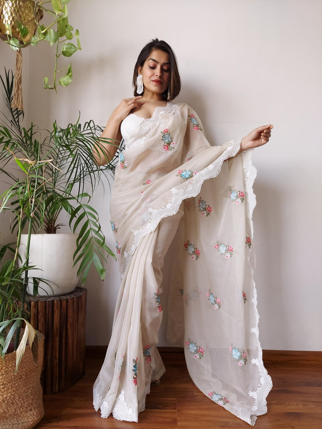 EMBORIDARY WORK SAREE