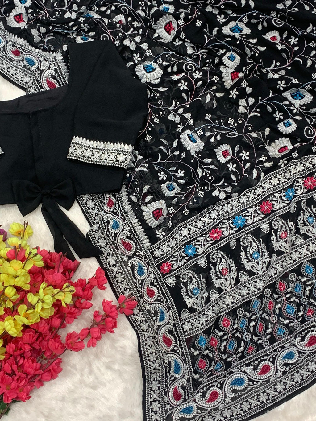 Premium Faux Georgette Fabric Saree