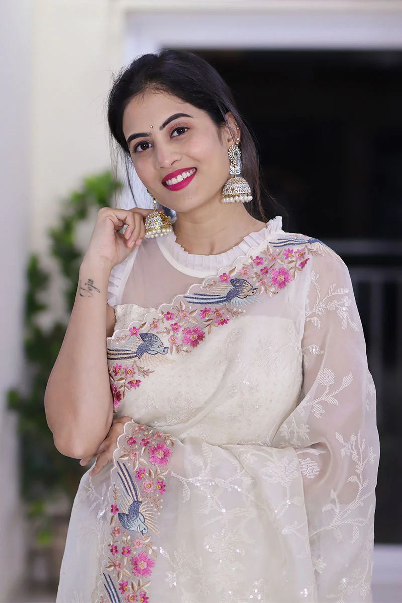 Premium Soft Organza Silk Saree