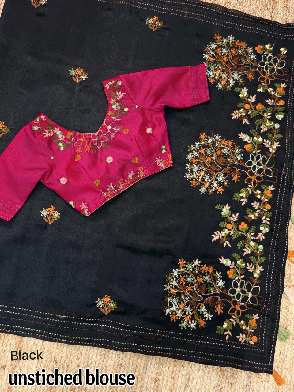 Mishti Doi Tusser Cotton Saree