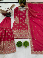Pure Heavy Simmer Silk Top Sharara