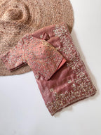 Pure soft Fandy Satin Silk Saree