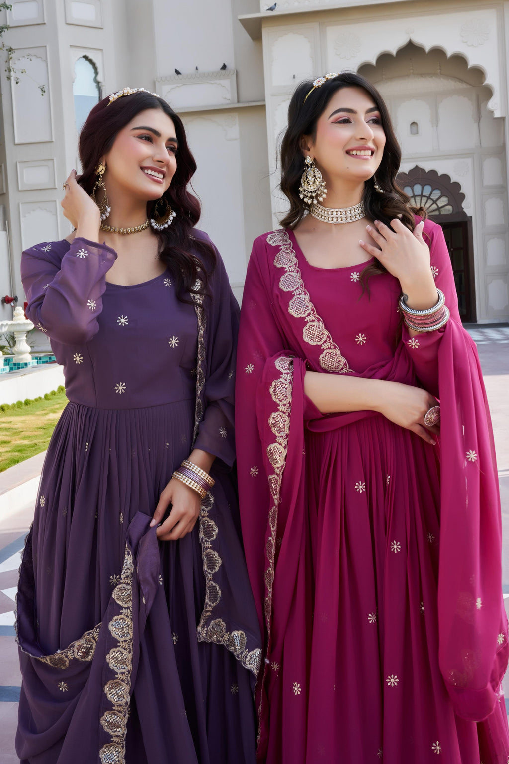 New Festival Long Gown & Duptta