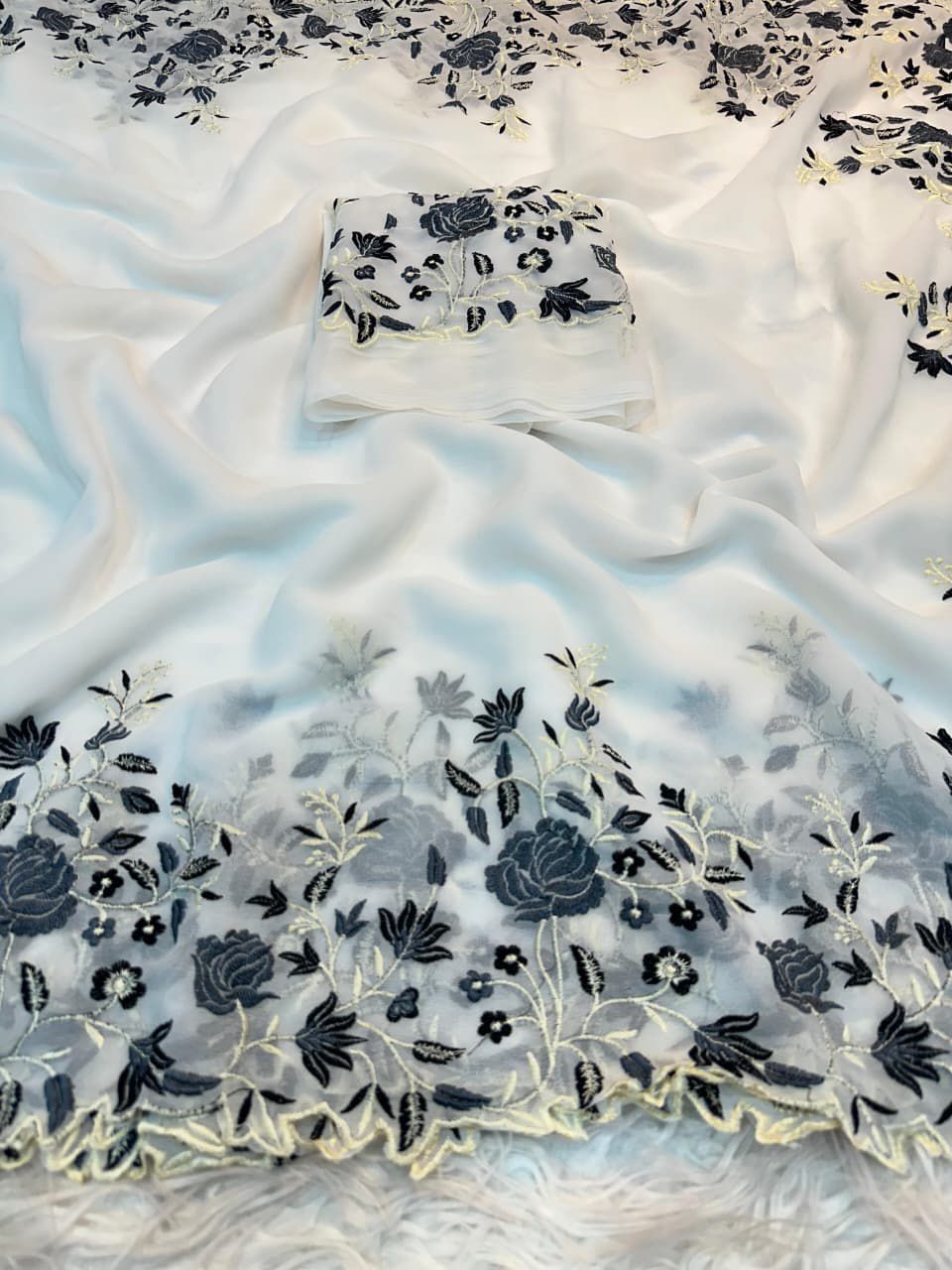 Pure Georgette Saree