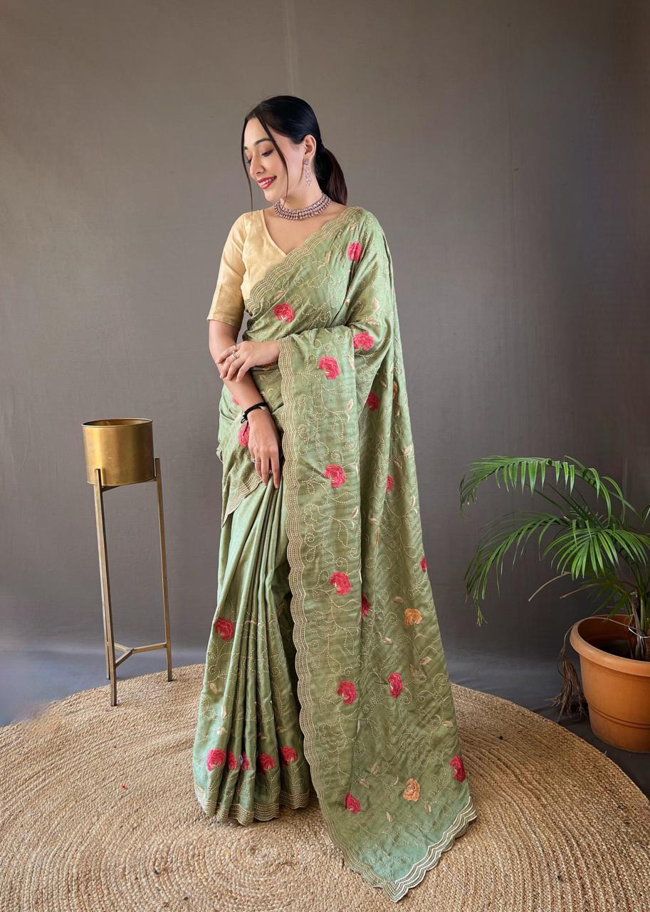 Pure Tussar Silk Sarees