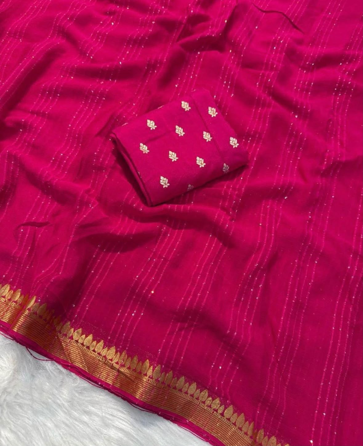 Viscose Georgette Saree