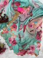 FLORAL HANDIWORK SAREE