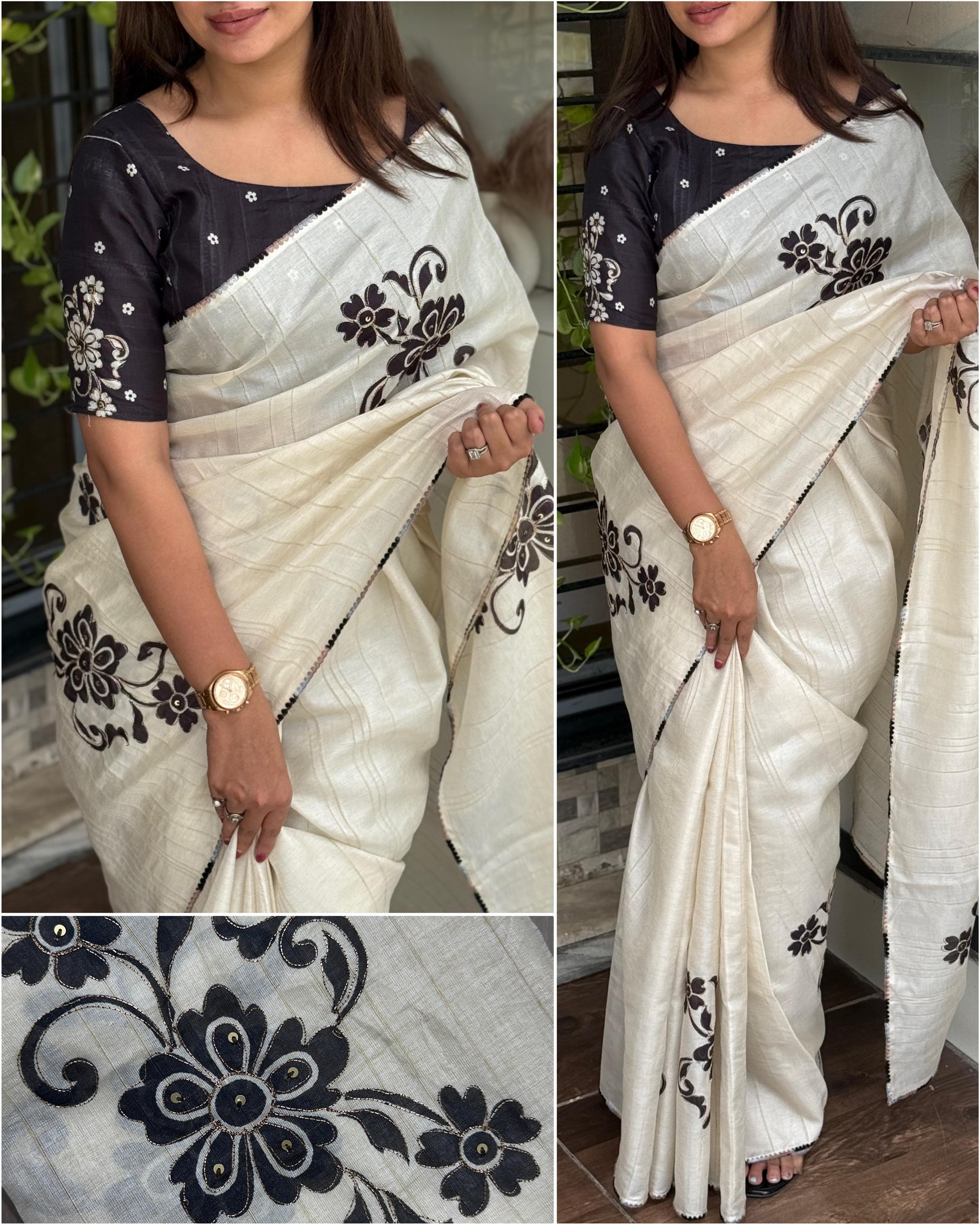 Sandhya Linen Cotton Saree