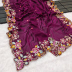 Premium Noha Crush Saree