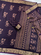 Motif Styled Printed Cotton Saree
