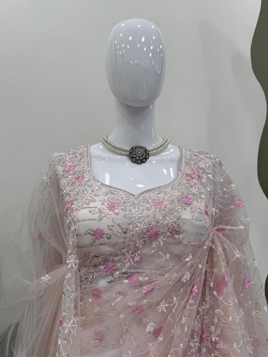 Soft Net Wedding Wardrobe Saree