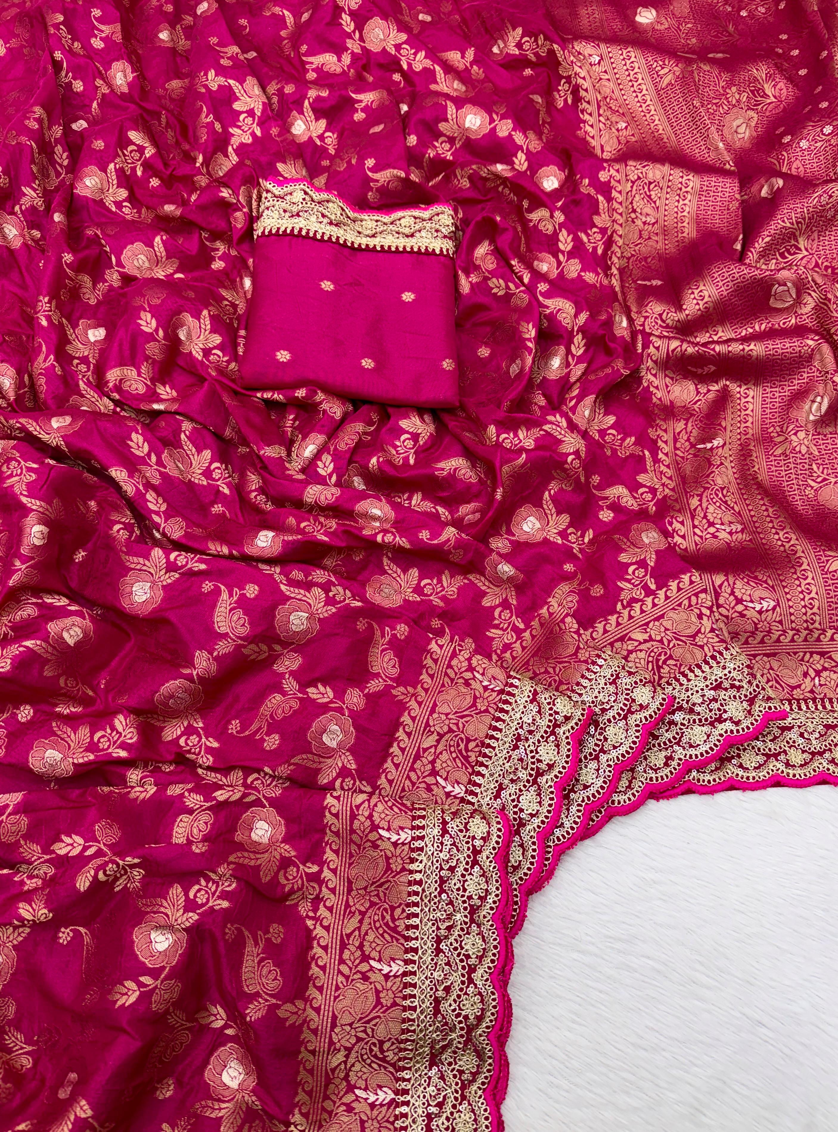 Charming Pure Khadi Saree