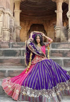 Fox Georgette Darbari Poshak Lahenga