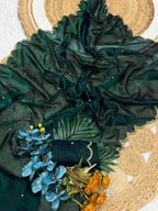 Space Chiffon Silk Saree
