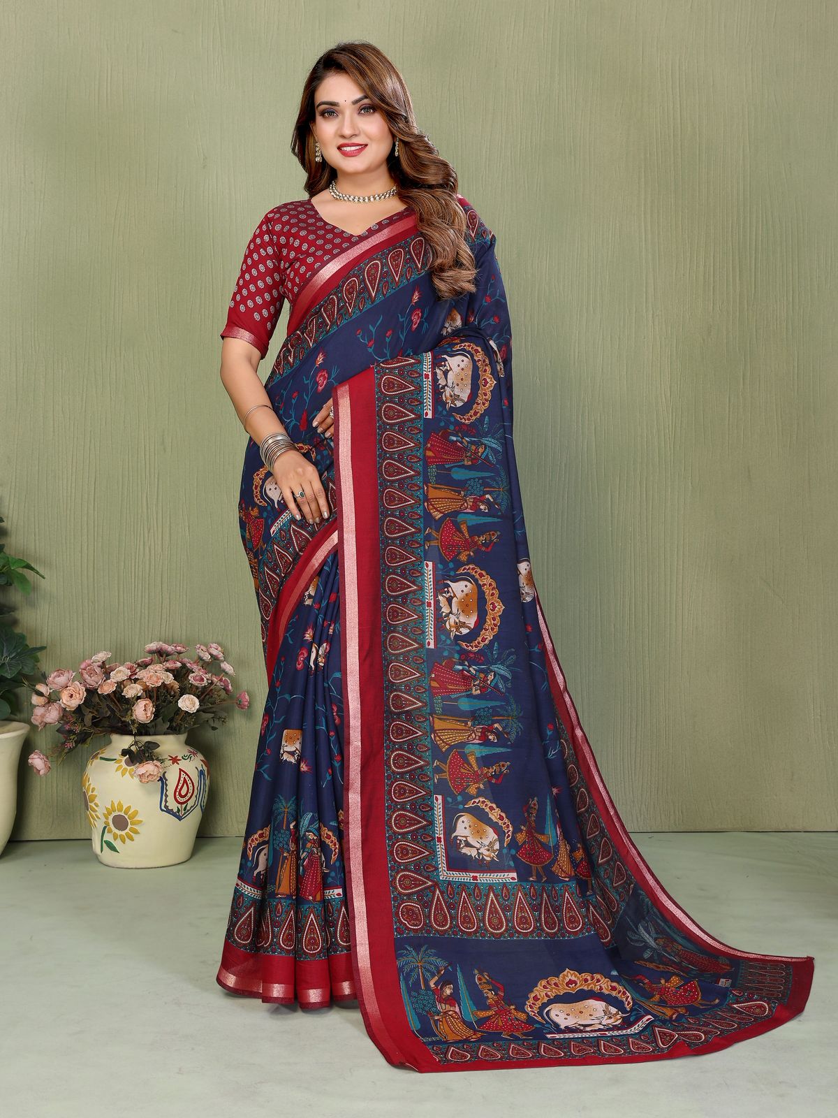 TRADITIONAL SAREE ART MEETS COMFORT