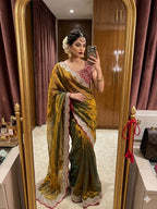 Premium space Silk Sabyasachi Inspired Saree