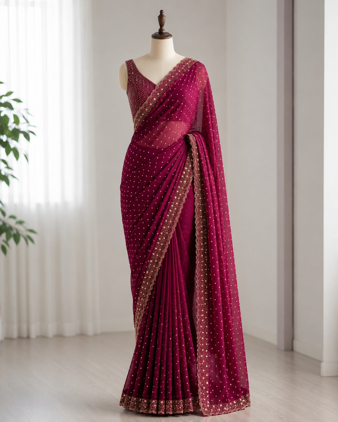 Space Silk Butti Saree