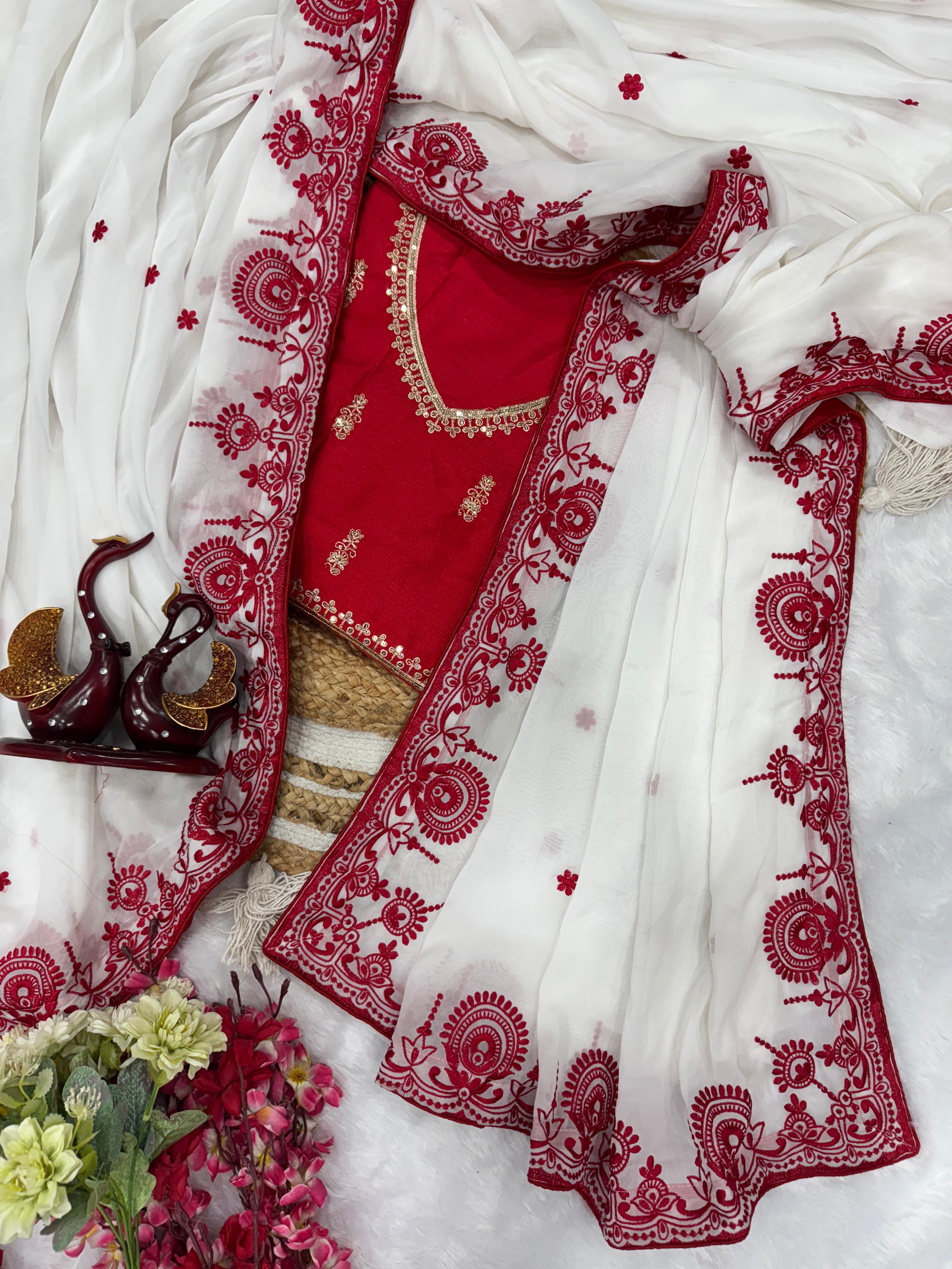 Soft Catonic Rangoli Silk Saree