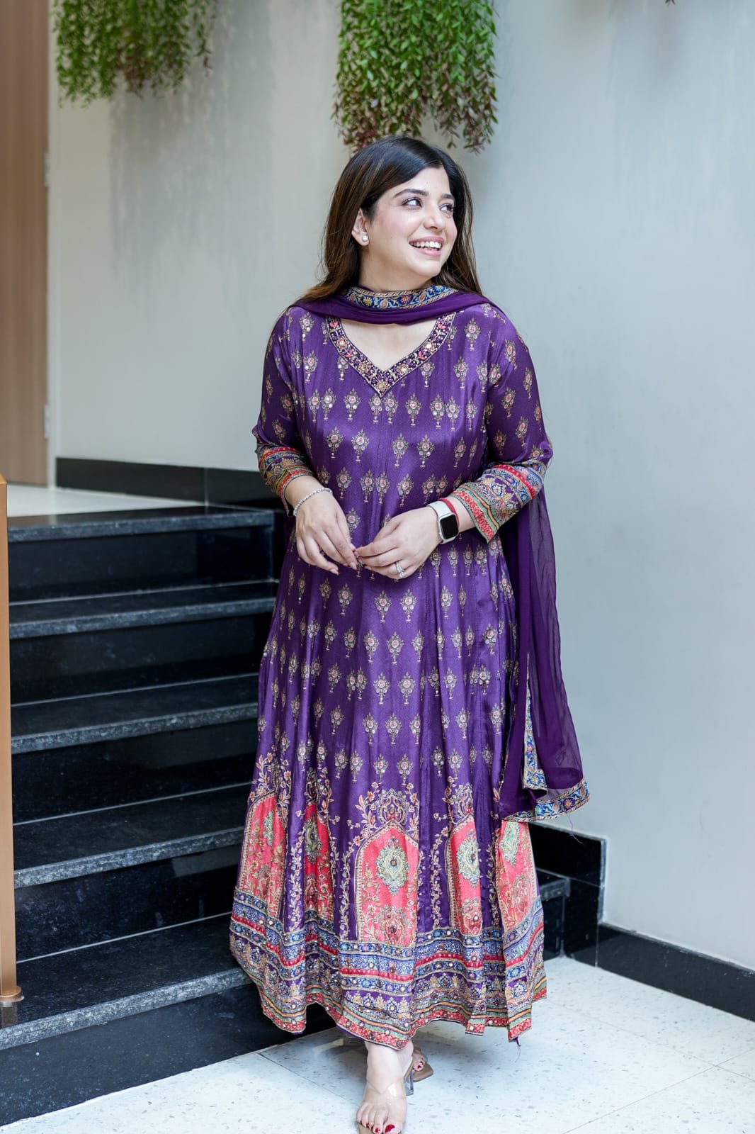 Elegant Anarkali Round Kurti set