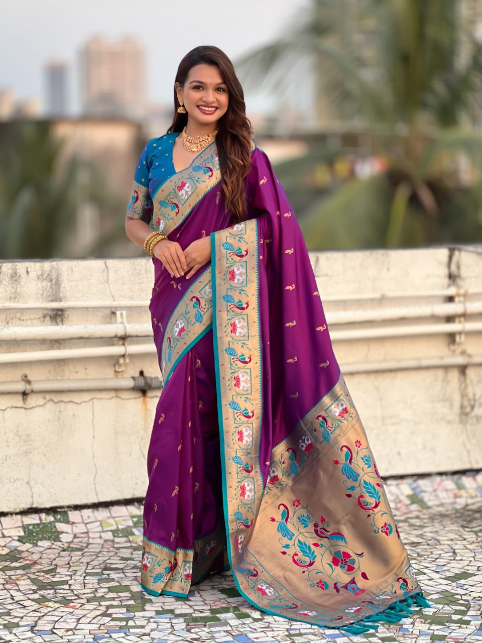 Paithani Silk Saree Multicolore