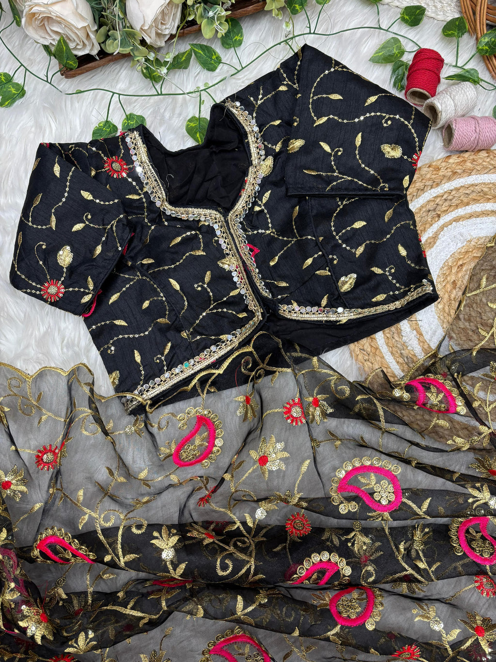 Akhi Soft Tissue Saree