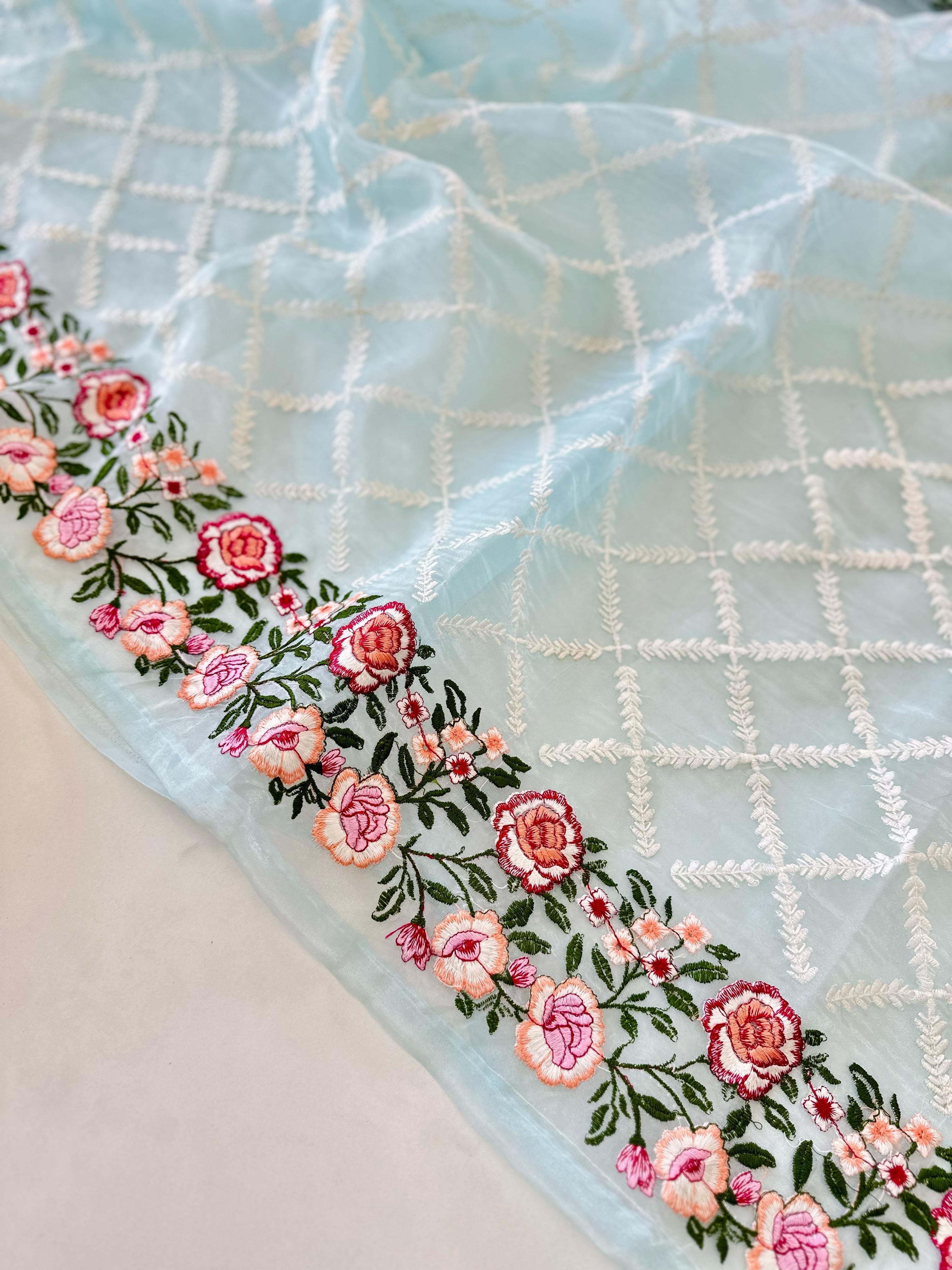 Semi Pure Organza Saree