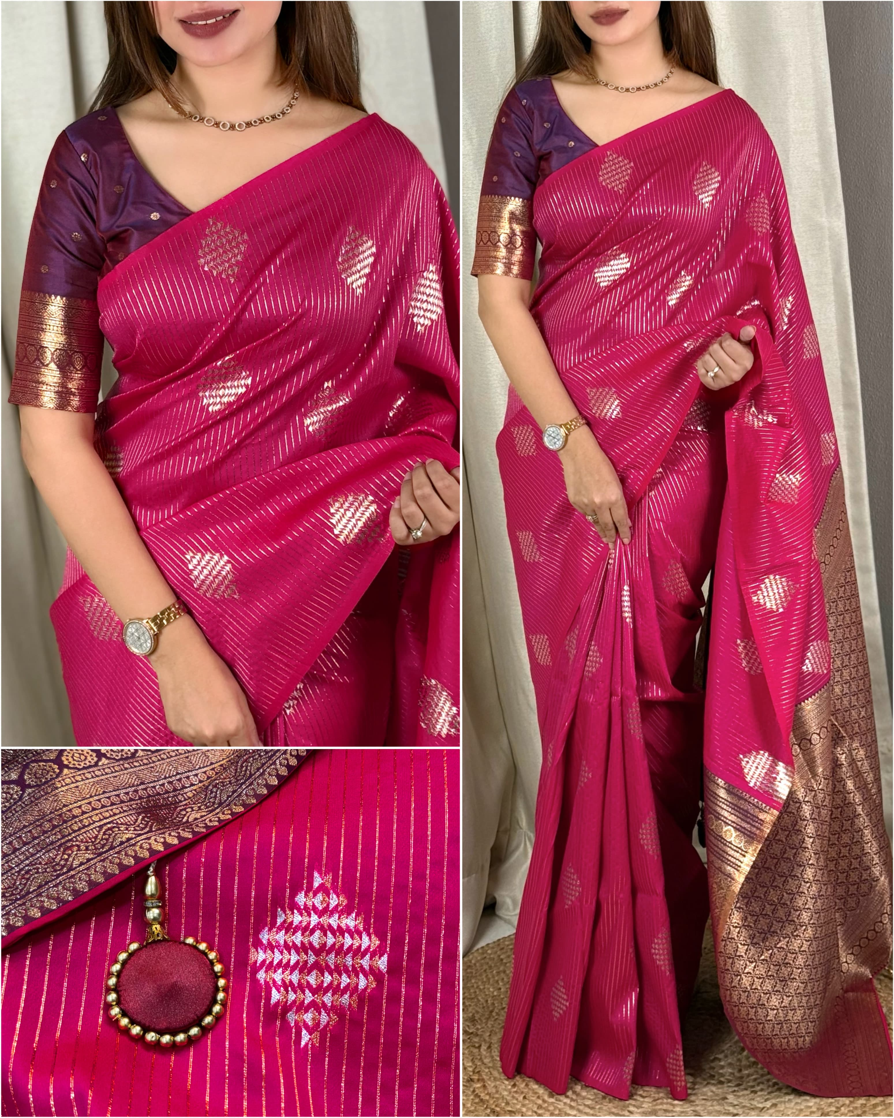 Saanvi Banarasi Silk Saree