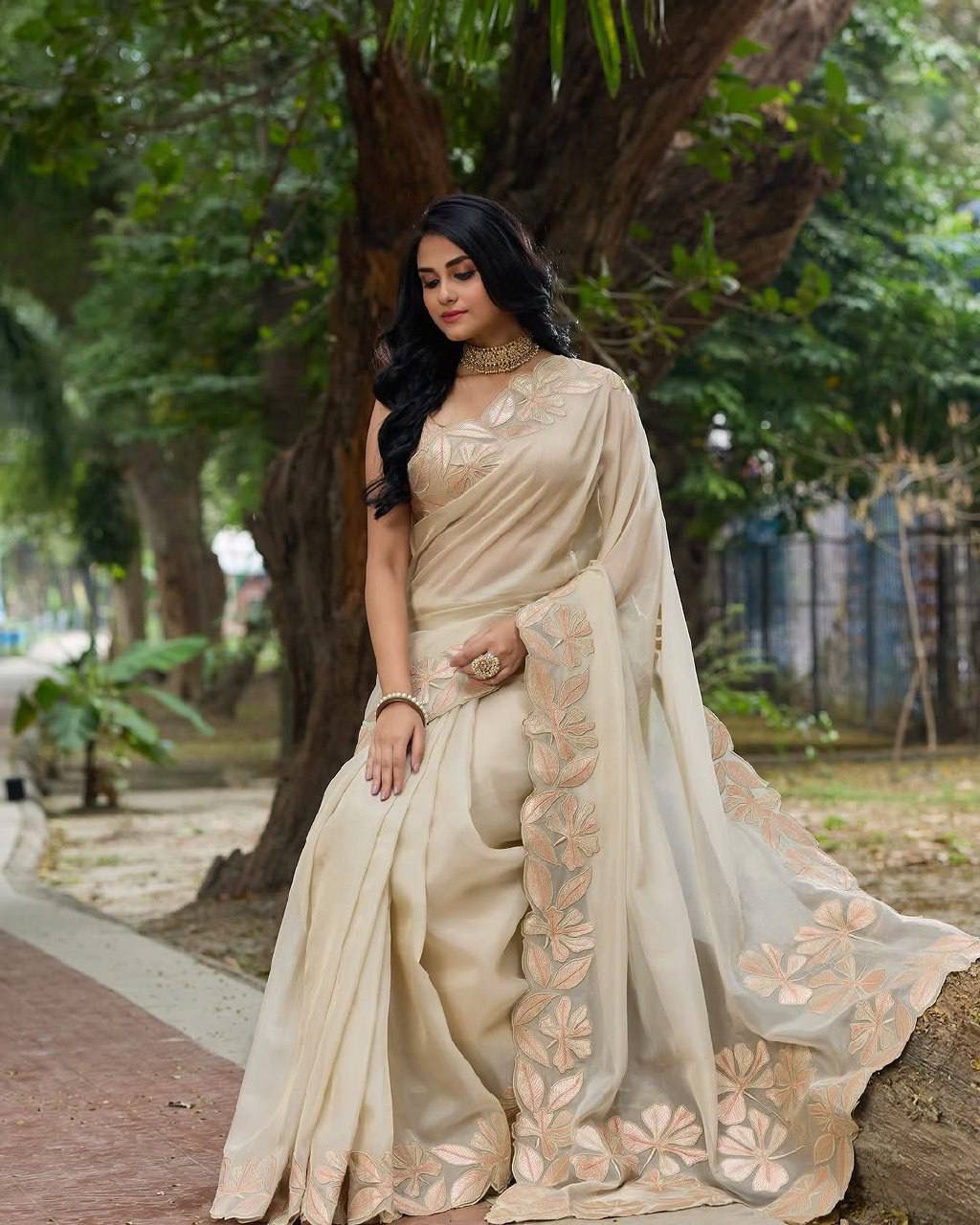 Sindhur Organza Silk Saree