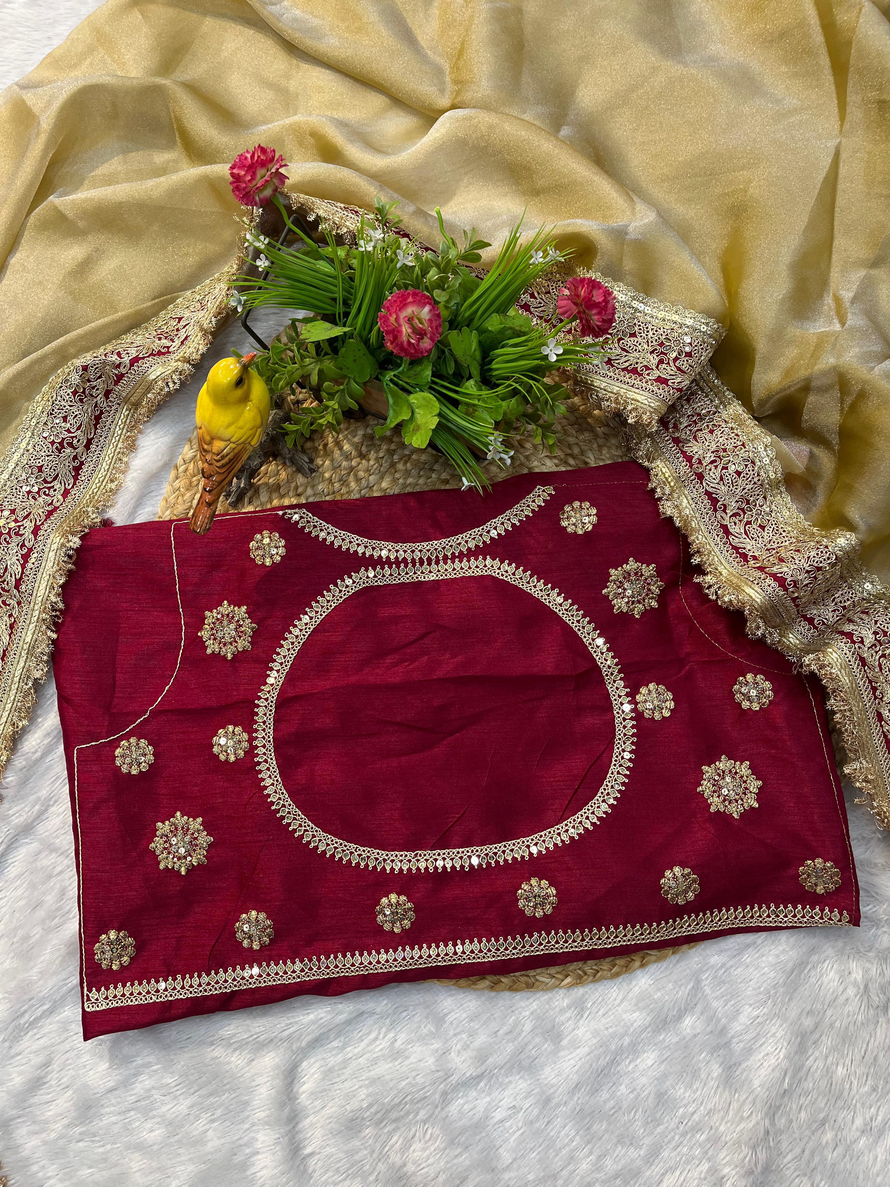 TRADING KAJAL  MOCHA SILK SAREE