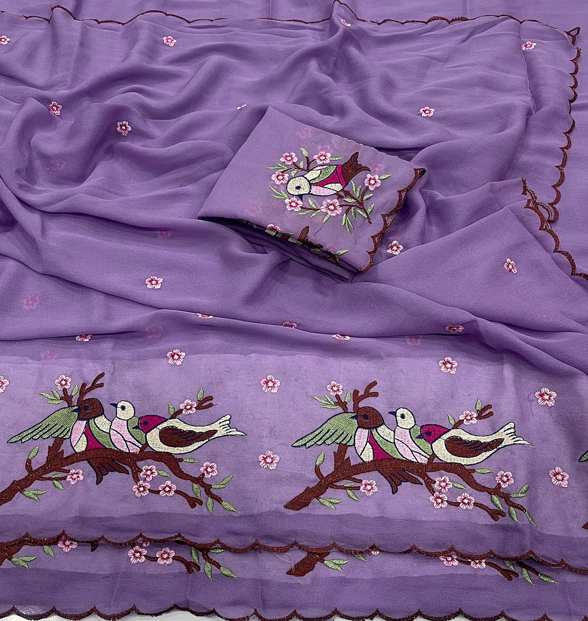 Cocktail Star Georgette Desgin Saree