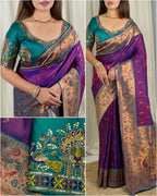 Fancy Tussles Apsara Saree