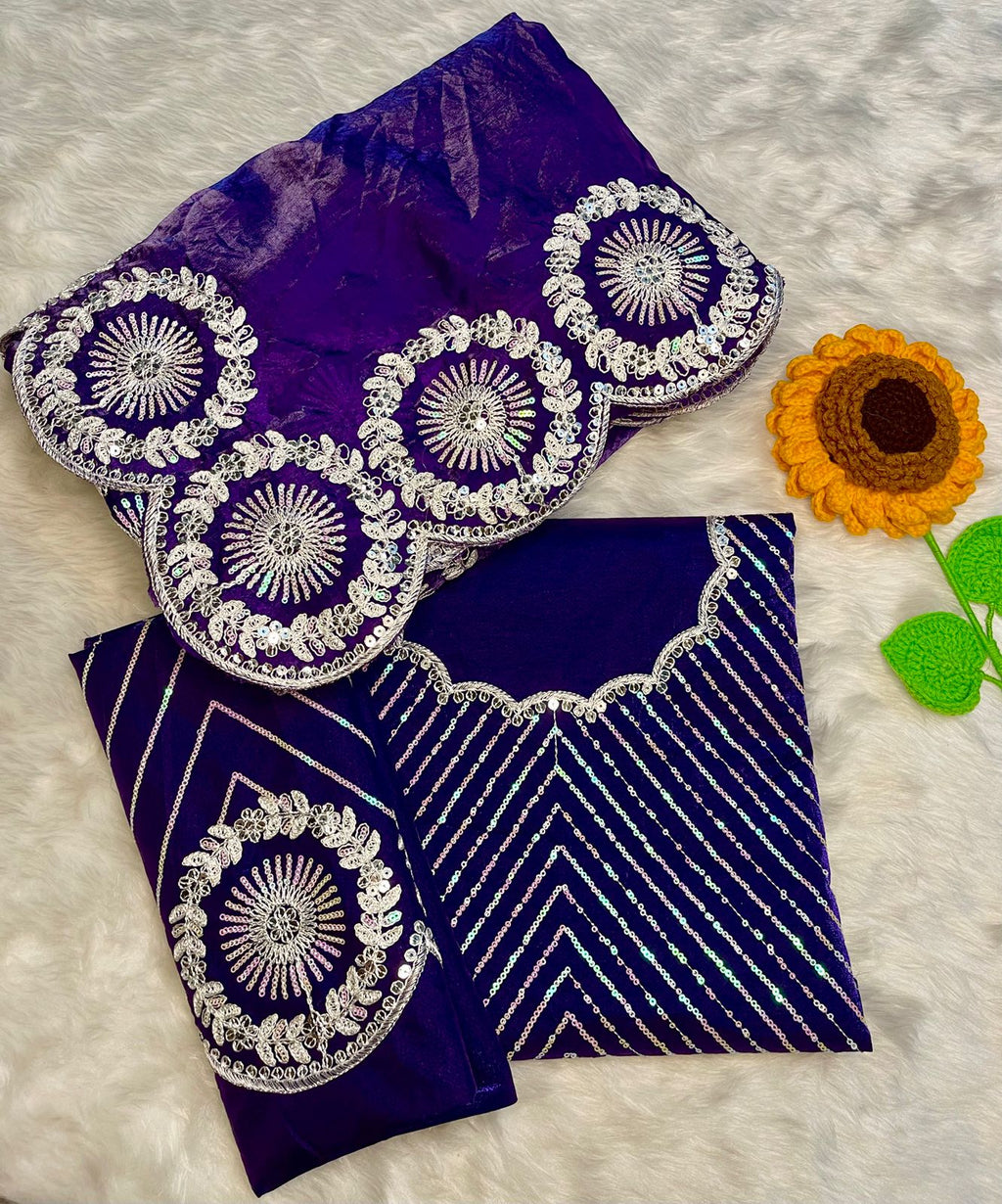 Wedding Premium fandy Satin fabrics Trisha Saree