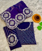 Wedding Premium fandy Satin fabrics Trisha Saree