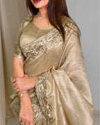 Glass Organza Saree