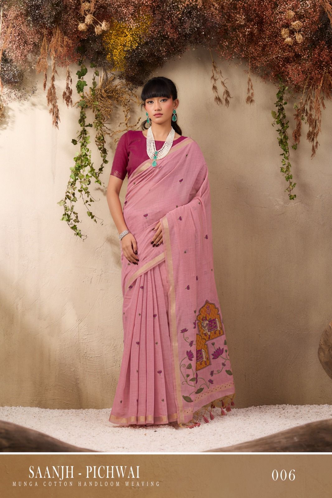 MUNGA COTTON HANDLOOM SAREE