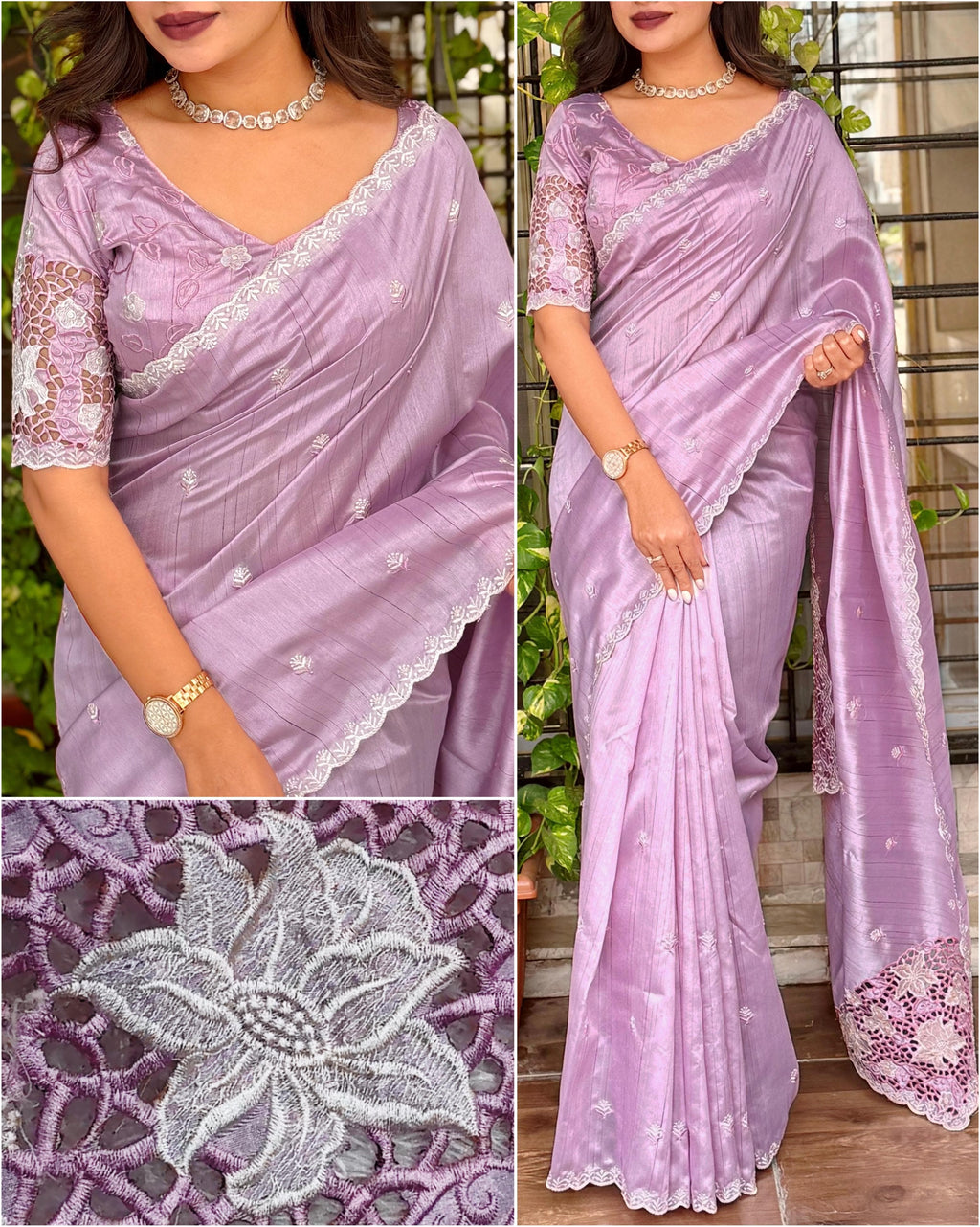 Soundarta Tusser Cotton Saree