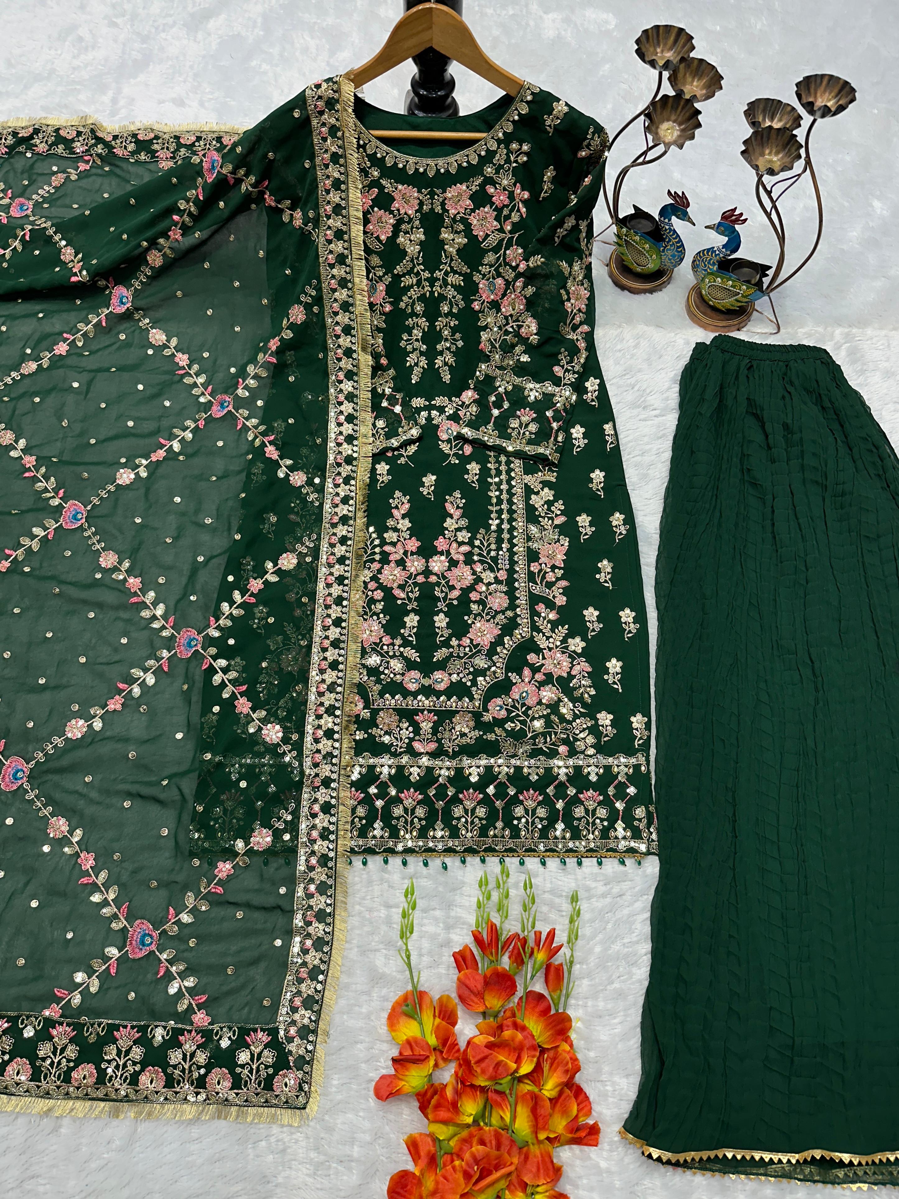 PARTY WEAR TOP AND PANT