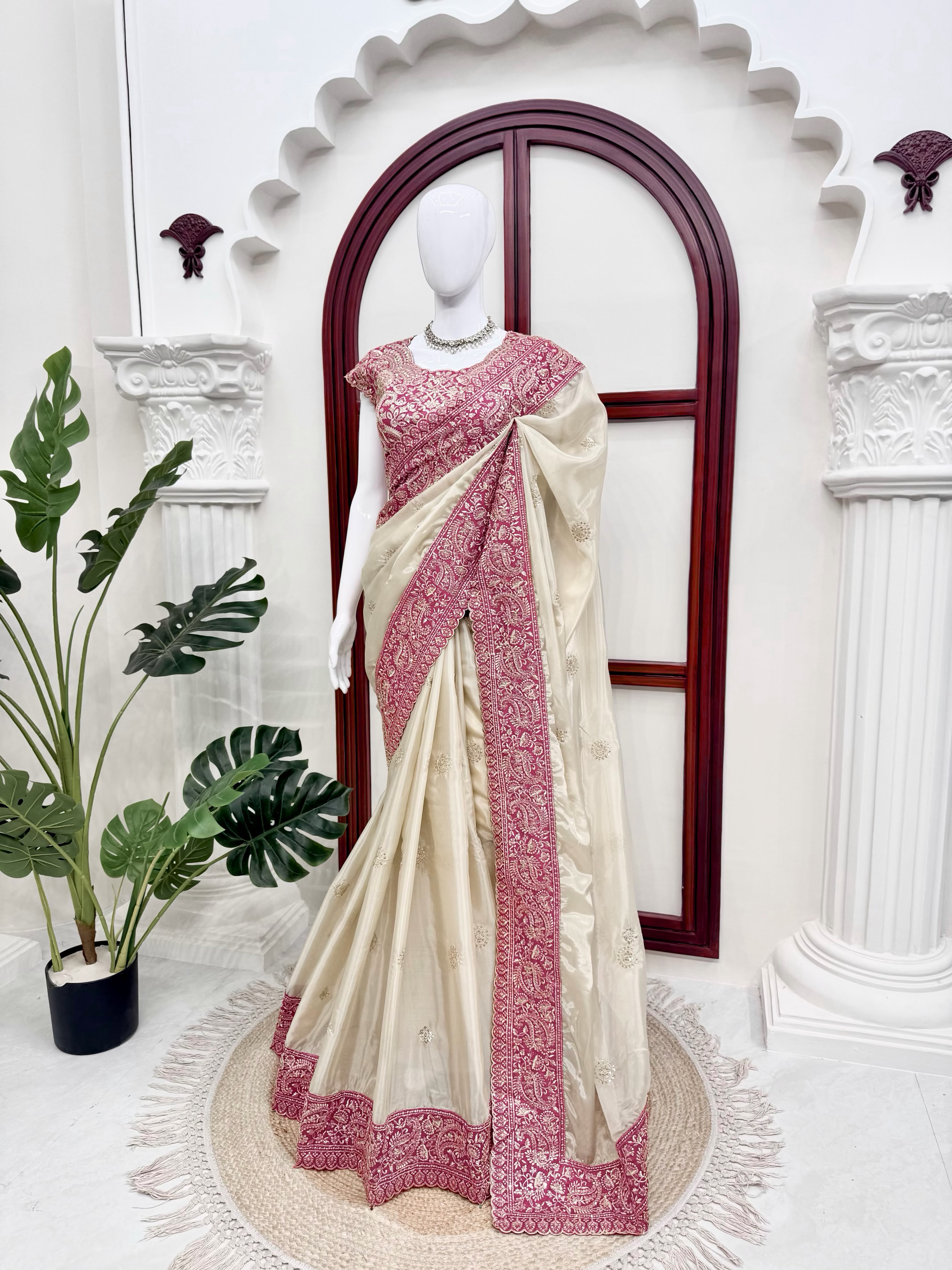 Bollywood Glass Organza Saree