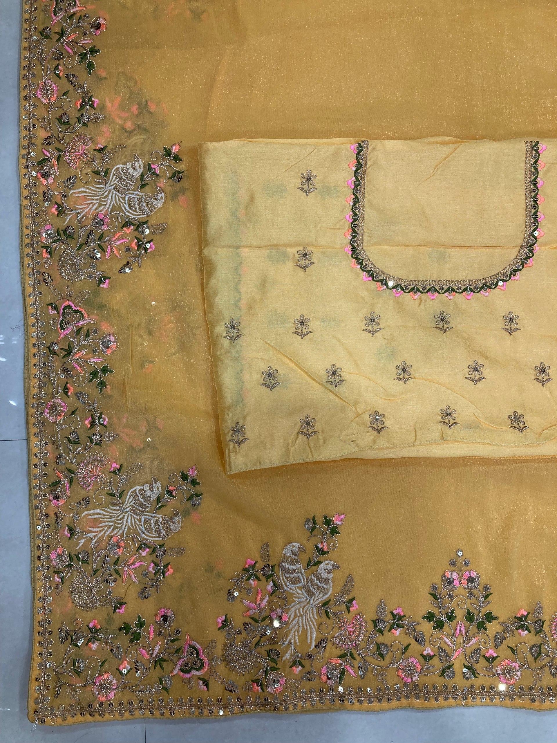 Soft NxC Moss Chiffon Saree