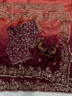 Shaded Color  Soft Frendy Chiffon Saree