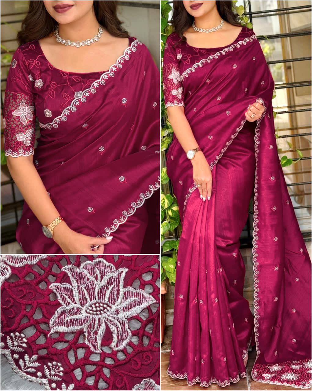 Soundarta Tusser Cotton Saree