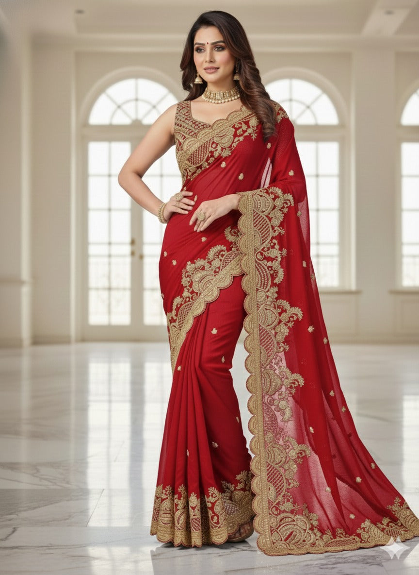 Heavy Soft Rangoli Silk Saree