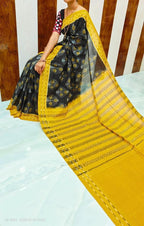 Plain Digital Print Saree