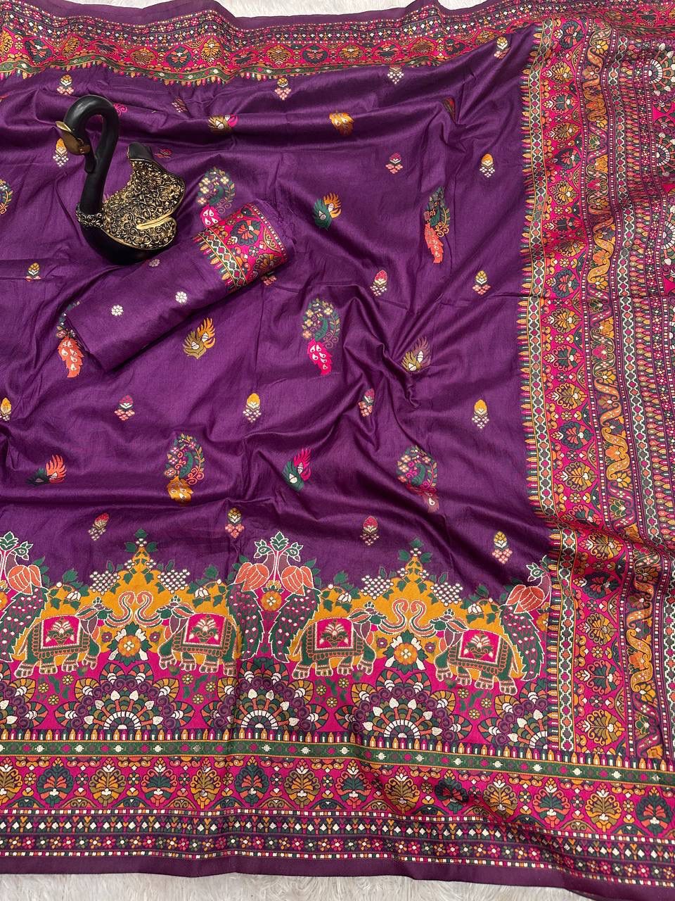 Pashmina Silk Weaving Saree😍❤️