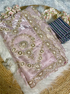 SOFT SATIN ORGANZA SAREE