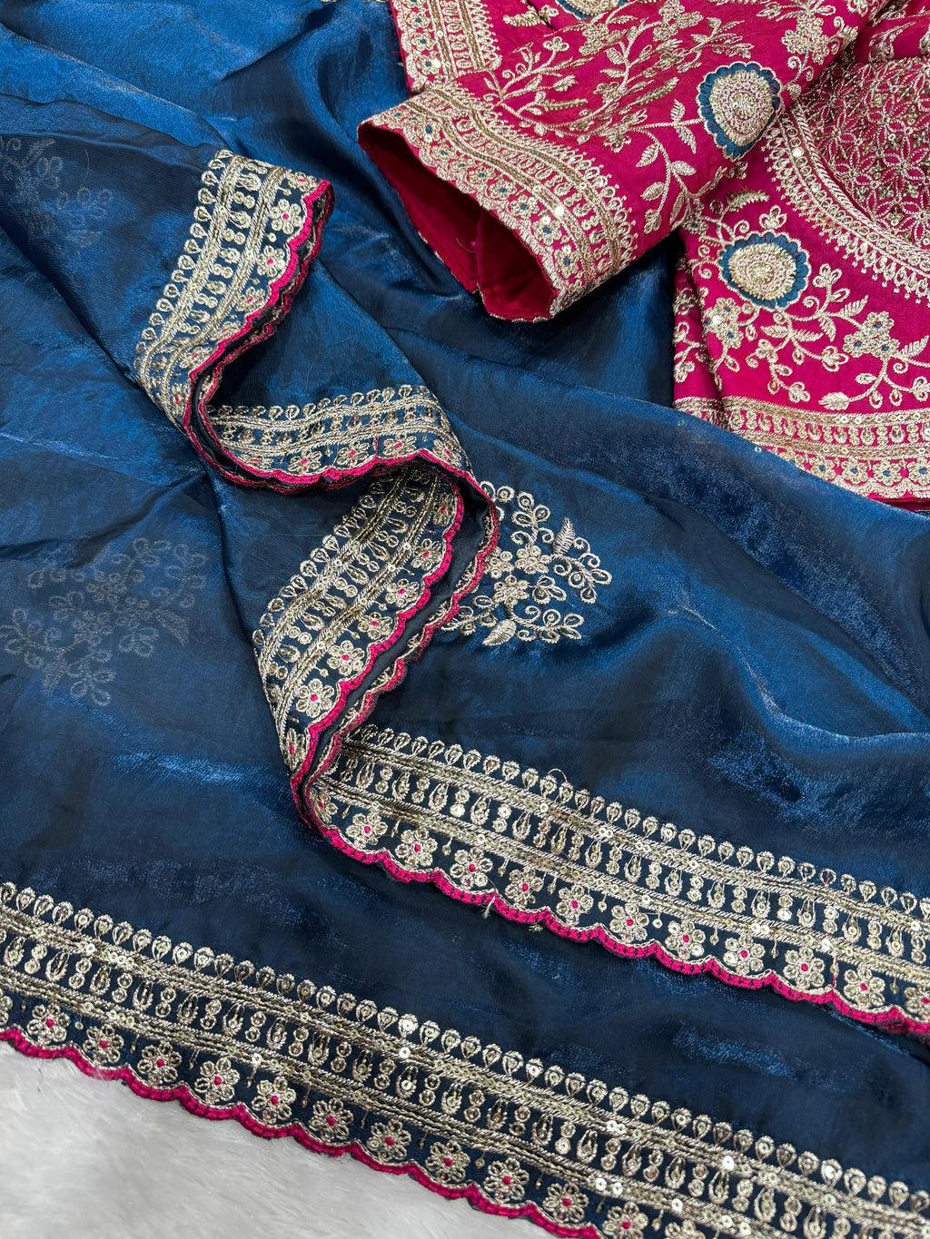 Soft Fendy Silk Fabric Saree