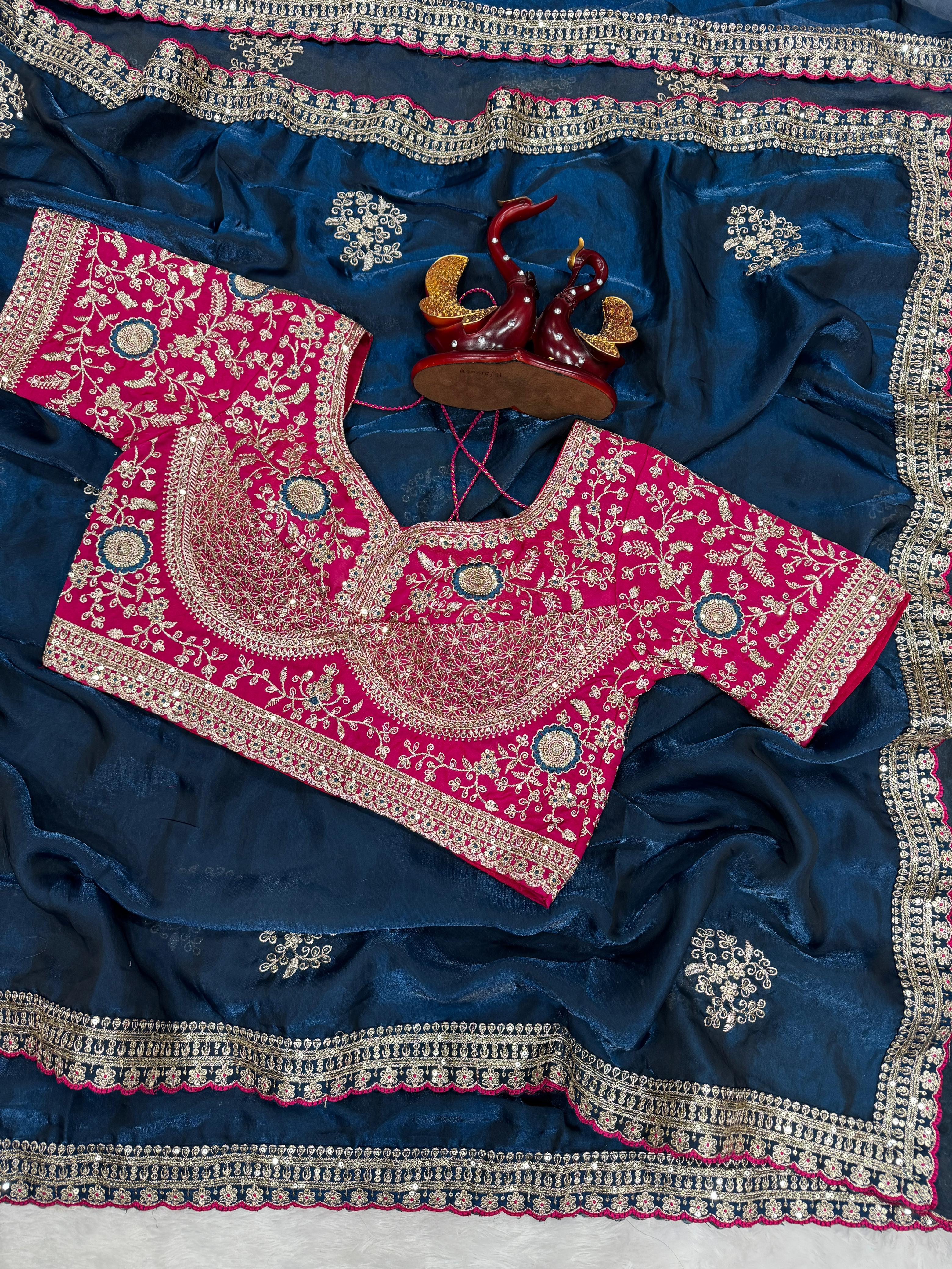 Soft Fendy Silk Fabric Saree