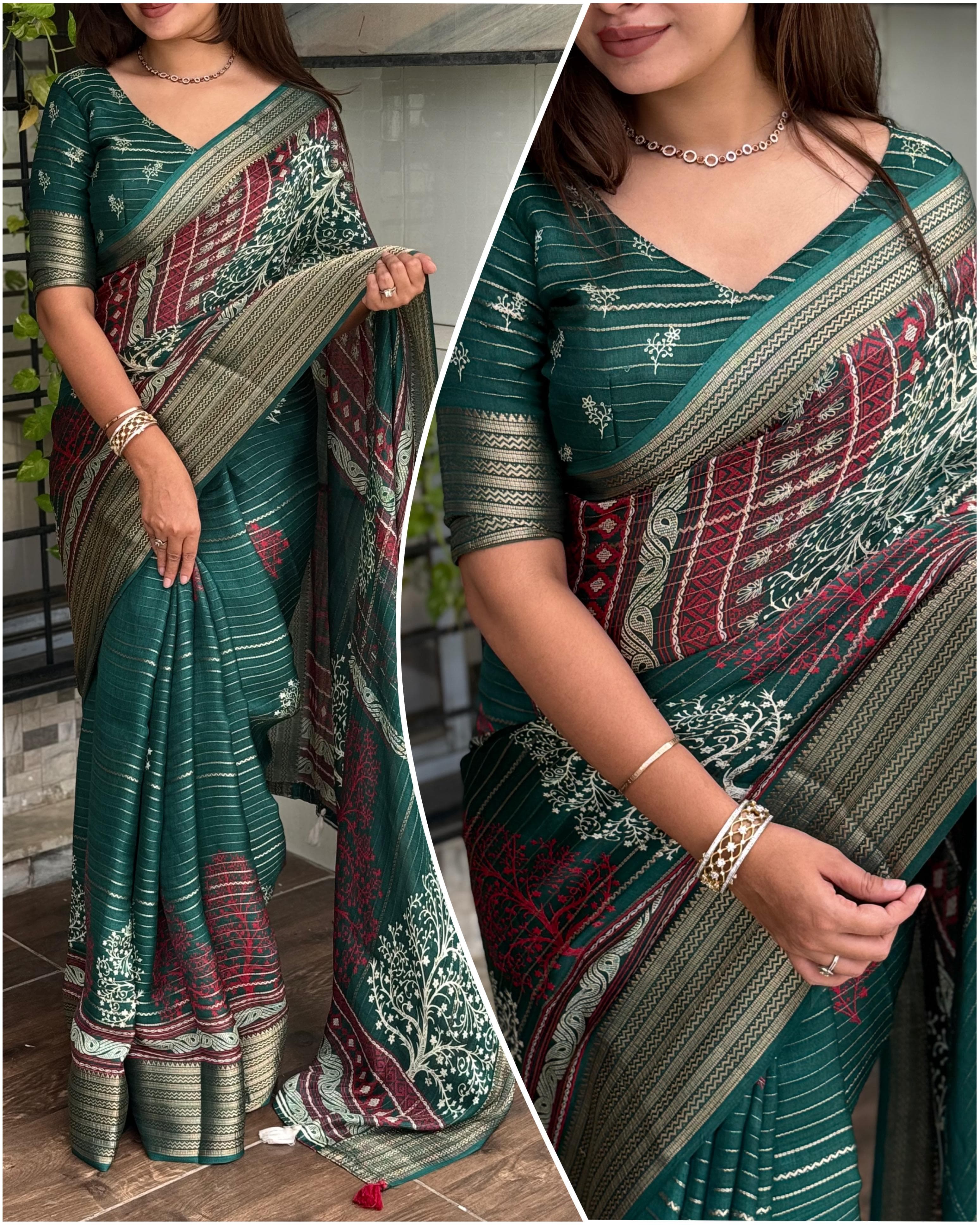 ELEGANT PRINTED SAREE