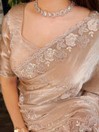 FENDY WEDDING BEIGE SAREE
