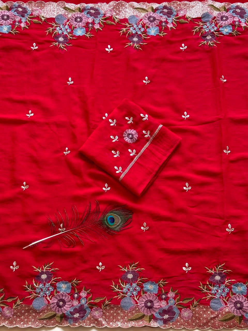 Soft Crush SilkFabric Saree